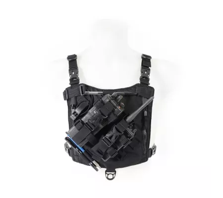 Porta-Radios THORAX Negro Total – Compatible con Todos los Modelos
