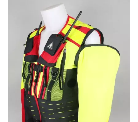 Chaleco FURY Rojo – Mangas Desmontables y Alta Visibilidad
