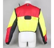 Chaleco FURY Rojo – Mangas Desmontables y Alta Visibilidad