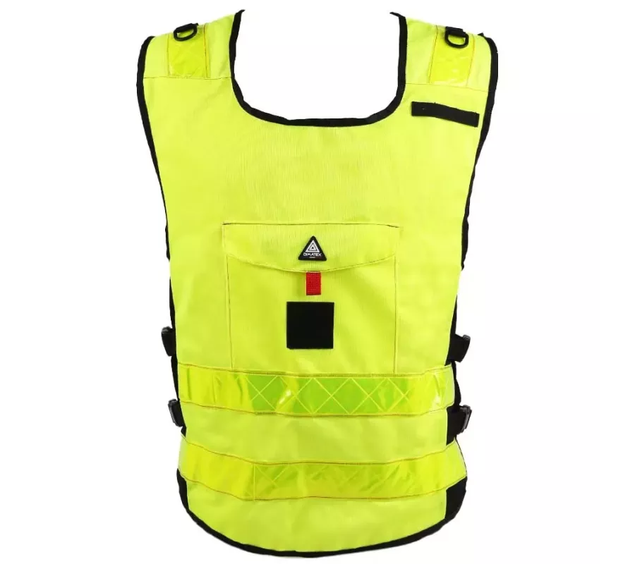Chaleco PADDOCK Amarillo – Ajustable y Personalizable con Alta Visibil