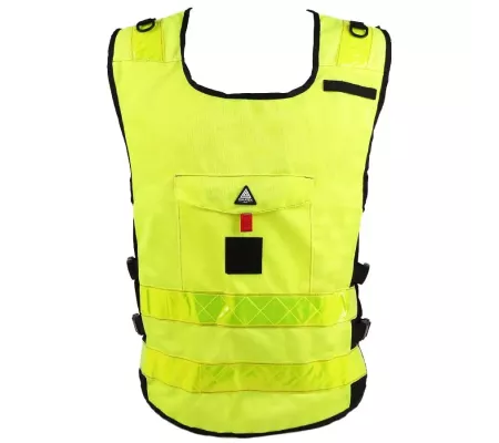 Chaleco PADDOCK Amarillo – Ajustable y Personalizable con Alta Visibil