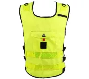 Chaleco PADDOCK Amarillo – Ajustable y Personalizable con Alta Visibil