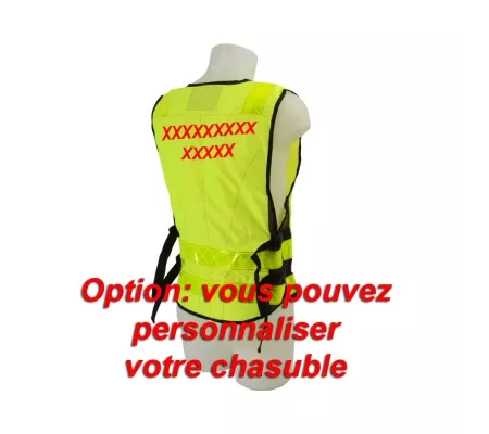Chaleco PADDOCK Amarillo – Ajustable y Personalizable con Alta Visibil