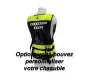 Chaleco PADDOCK Negro – Ajustable y Personalizable con Alta Visibilida
