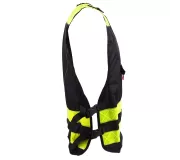 Chaleco PADDOCK Negro – Ajustable y Personalizable con Alta Visibilida
