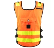 Chasuble PADDOCK Orange | Chaleco Reflectante y Personalizable