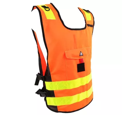 Chasuble PADDOCK Orange | Chaleco Reflectante y Personalizable