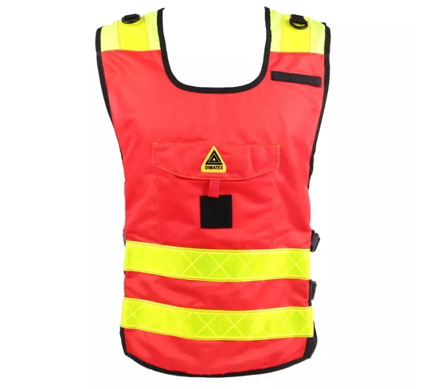 Chaleco identificación PADDOCK rojo emergencias