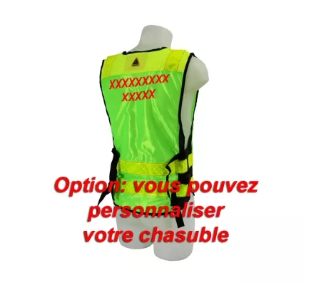 Chaleco identificación PADDOCK verde emergencias