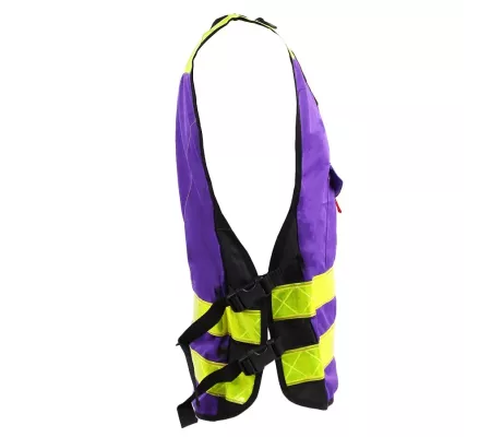 Chaleco PADDOCK Violeta Alta Visibilidad | Multibolsillos y Personaliz