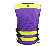 Chaleco PADDOCK Violeta Alta Visibilidad | Multibolsillos y Personaliz