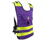 Chaleco PADDOCK Violeta Alta Visibilidad | Multibolsillos y Personaliz