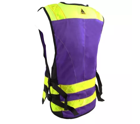 Chaleco PADDOCK Violeta Alta Visibilidad | Multibolsillos y Personaliz