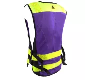Chaleco PADDOCK Violeta Alta Visibilidad | Multibolsillos y Personaliz