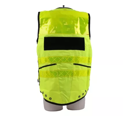 Chaleco STAFF PREMIUM Amarillo EN 20471 | Alta Visibilidad y 12 Bolsil