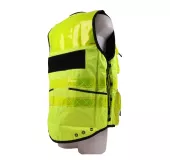 Chaleco STAFF PREMIUM Amarillo EN 20471 | Alta Visibilidad y 12 Bolsil