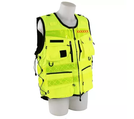 Chaleco STAFF PREMIUM Amarillo EN 20471 | Alta Visibilidad y 12 Bolsil