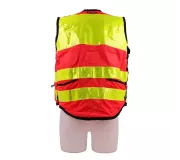 Chaleco STAFF Light Rojo | Ligero, Transpirable y Alta Visibilidad
