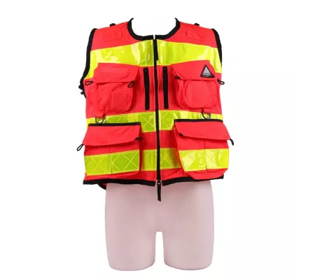 Chaleco STAFF Light Rojo | Ligero, Transpirable y Alta Visibilidad