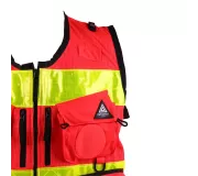 Chaleco STAFF Light Rojo | Ligero, Transpirable y Alta Visibilidad