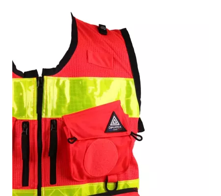 Chaleco STAFF Light Rojo | Ligero, Transpirable y Alta Visibilidad