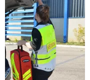 Gilet de Intervención Blanco STAFF ACCESS – Talla L/XL – Multi-bolsill