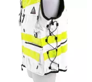 Gilet de Intervención Blanco STAFF ACCESS – Talla L/XL – Multi-bolsill