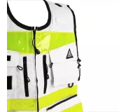 Gilet de Intervención Blanco STAFF ACCESS – Talla L/XL – Multi-bolsill