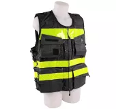 Gilet de Intervención Negro STAFF ACCESS – Talla S/M – Multi-bolsillos