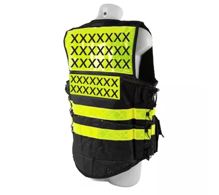 Gilet de Intervención Negro STAFF ACCESS – Talla L/XL – Multi-bolsillo