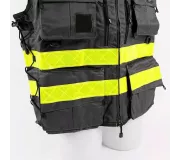 Gilet de Intervención Negro STAFF ACCESS – Talla L/XL – Multi-bolsillo