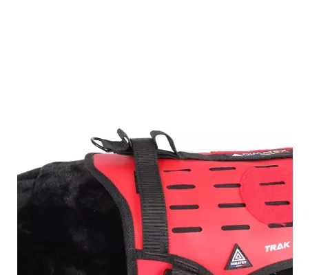 Harnais TRAK Rouge pour chien – Confort et sécurité
