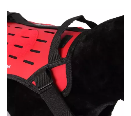 Harnais TRAK Rouge pour chien – Confort et sécurité