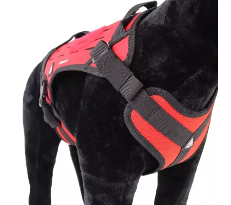 Harnais TRAK Rouge pour chien – Confort et sécurité