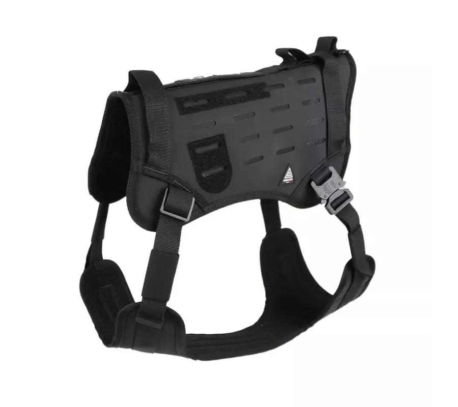 Harnais TRAK Noir pour chien – Confort et sécurité