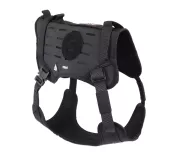 Harnais TRAK Noir pour chien – Confort et sécurité