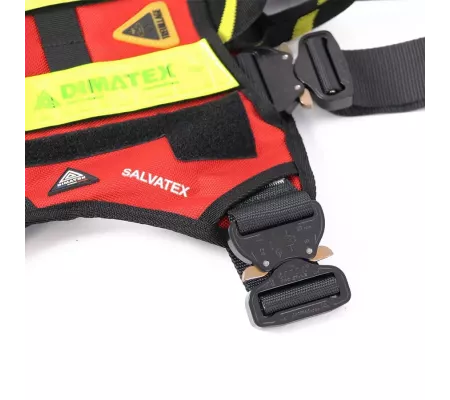 Harnais treuillable SALVATEX Rouge – Chien sécurité et performance