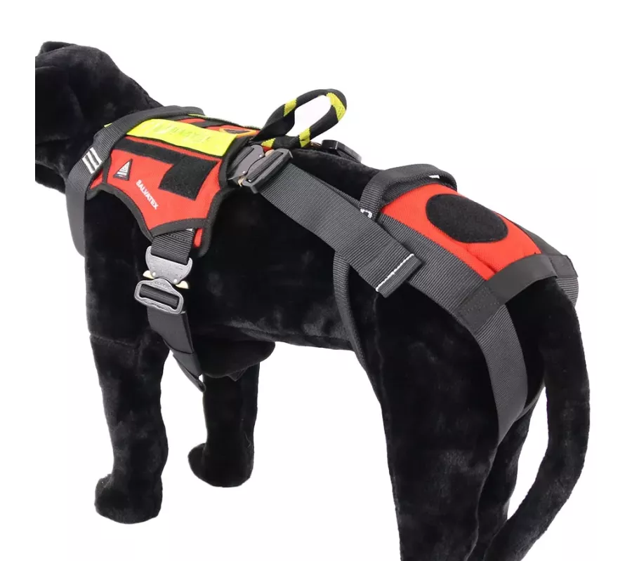 Harnais treuillable SALVATEX Rouge – Chien sécurité et performance
