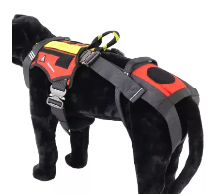Harnais treuillable SALVATEX Rouge – Chien sécurité et performance