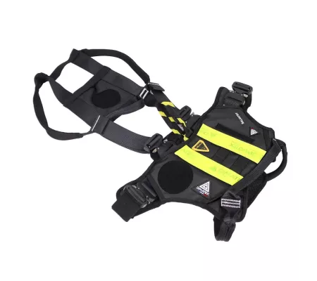 Harnais treuillable SALVATEX Noir – Chien sécurité et performance
