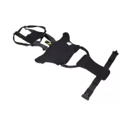Harnais treuillable SALVATEX Noir – Chien sécurité et performance