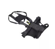 Harnais treuillable SALVATEX Noir – Chien sécurité et performance
