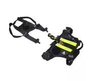 Harnais treuillable SALVATEX Noir – Chien sécurité et performance