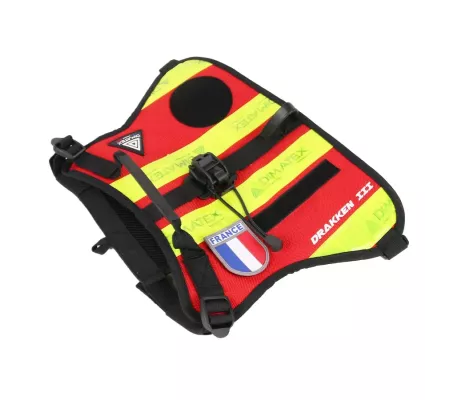 Arnés DRAKKEN 3 Rojo – Perro seguridad y confort