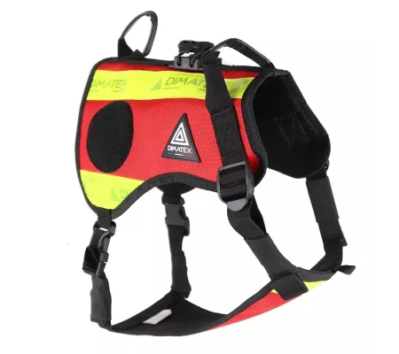 Arnés DRAKKEN 3 Rojo – Perro seguridad y confort