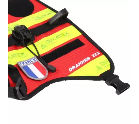 Arnés DRAKKEN 3 Rojo – Perro seguridad y confort