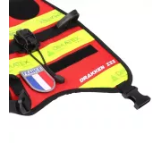 Arnés DRAKKEN 3 Rojo – Perro seguridad y confort