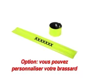 Brazalete KLIK amarillo fluorescente – Reflectante automático