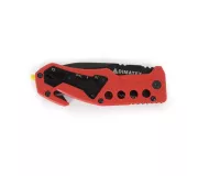 Cuchillo NEW YORK Rojo – Herramienta de rescate multifunción