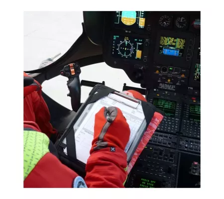 Plancheta de vuelo CAVOK negra para tablets hasta 11"